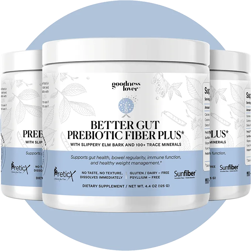 3 Bottles of Better Gut Prebiotic Fiber Plus